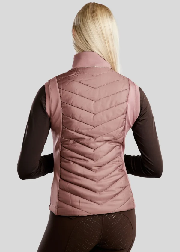 MOMARI HYBRID BODYWARMER WITH ROSEGOLD CRYSTALS - Imagen 11