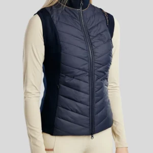 MOMARI HYBRID BODYWARMER WITH ROSEGOLD CRYSTALS
