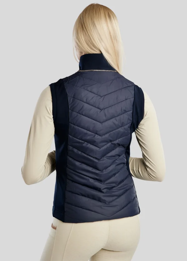 MOMARI HYBRID BODYWARMER WITH ROSEGOLD CRYSTALS - Imagen 6