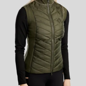 MOMARI HYBRID BODYWARMER WITH ROSEGOLD CRYSTALS