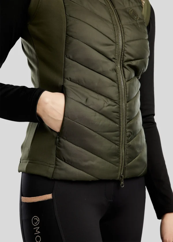 MOMARI HYBRID BODYWARMER WITH ROSEGOLD CRYSTALS - Imagen 13