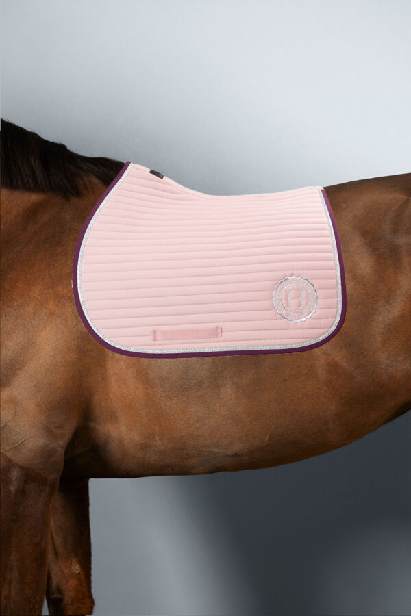 KAREMBAR TAPIS DE SELLE RIDER BLACK/LIGHT - DRESSAGE