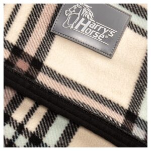 FLEECE RUG CHECK CREAM