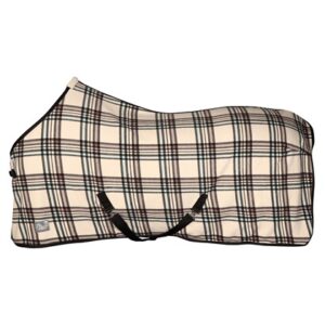 FLEECE RUG CHECK CREAM
