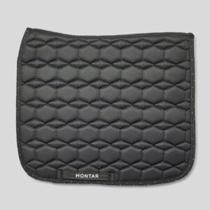 SADDLEPAD WITH HOLOGRAPHIC LOGO PRINT AND CRYSTALS DRESSAGE
