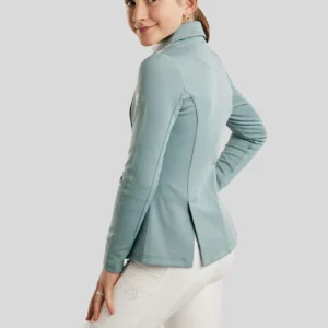 MOCHA COMPETITION JACKET WITH HOLOGRAPHIC CRYSTALS