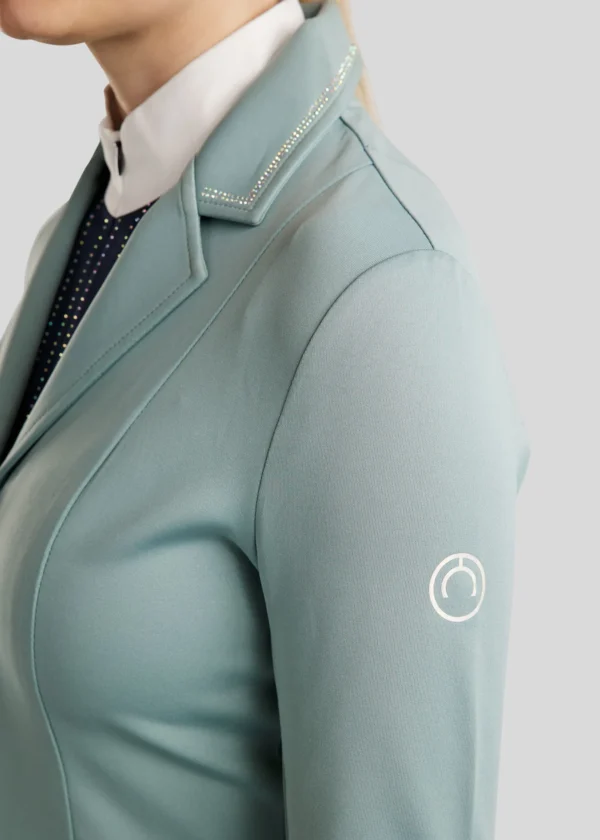 MOCHA COMPETITION JACKET WITH HOLOGRAPHIC CRYSTALS - Imagen 10