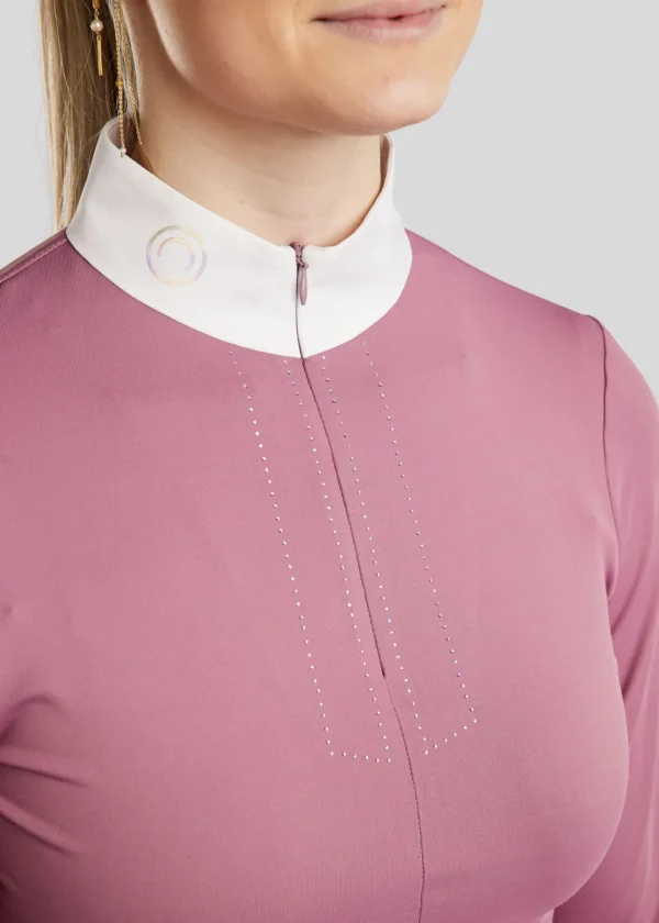 MOCHA COMP SHIRT HOLOGRAPHIC PRINT AND CRYSTALS - Imagen 11