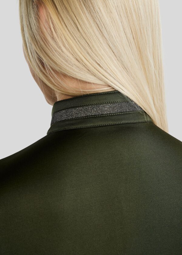 MOGAIA THERMO WITH GUN METAL CAVIAR TAPE IN COLLAR AND GUN METAL ZIPPER - Imagen 5