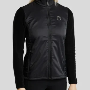 MOELLIE FULL ZIP FLEECE JACKET WITH NYLON