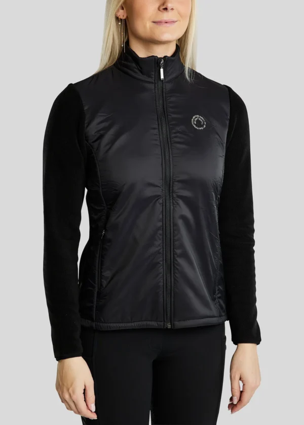 MOELLIE FULL ZIP FLEECE JACKET WITH NYLON