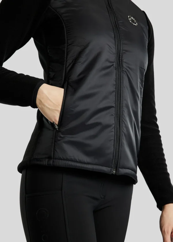 MOELLIE FULL ZIP FLEECE JACKET WITH NYLON - Imagen 3