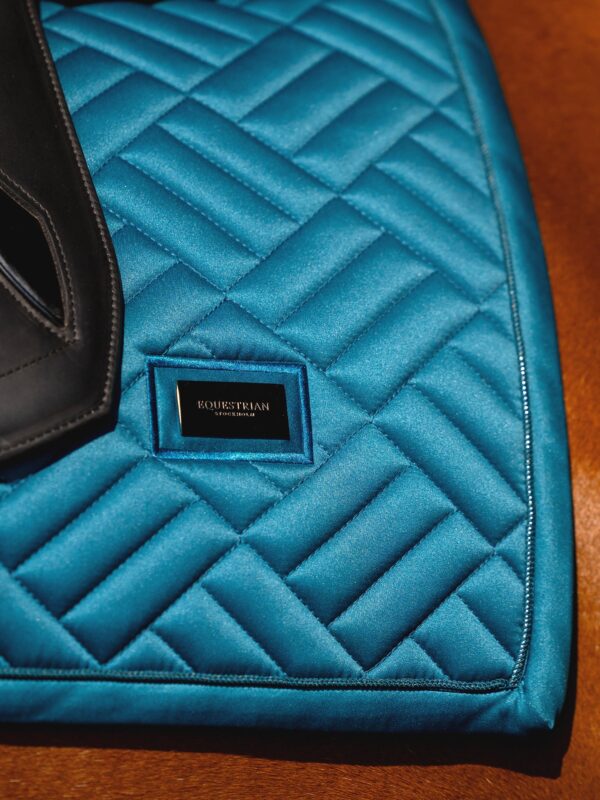 DRESSAGE SADDLE PAD MODERN TEAL BLUE - Imagen 2