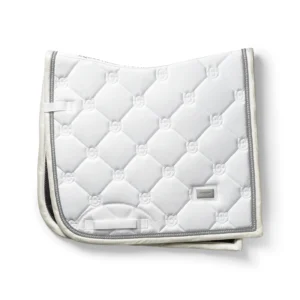 DRESSAGE SADDLE PAD CRYSTAL WHITE GLIMMER FULL