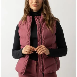 BR BODY WARMER LATOYA LADIES GESTEPT KORT MODEL MAROON