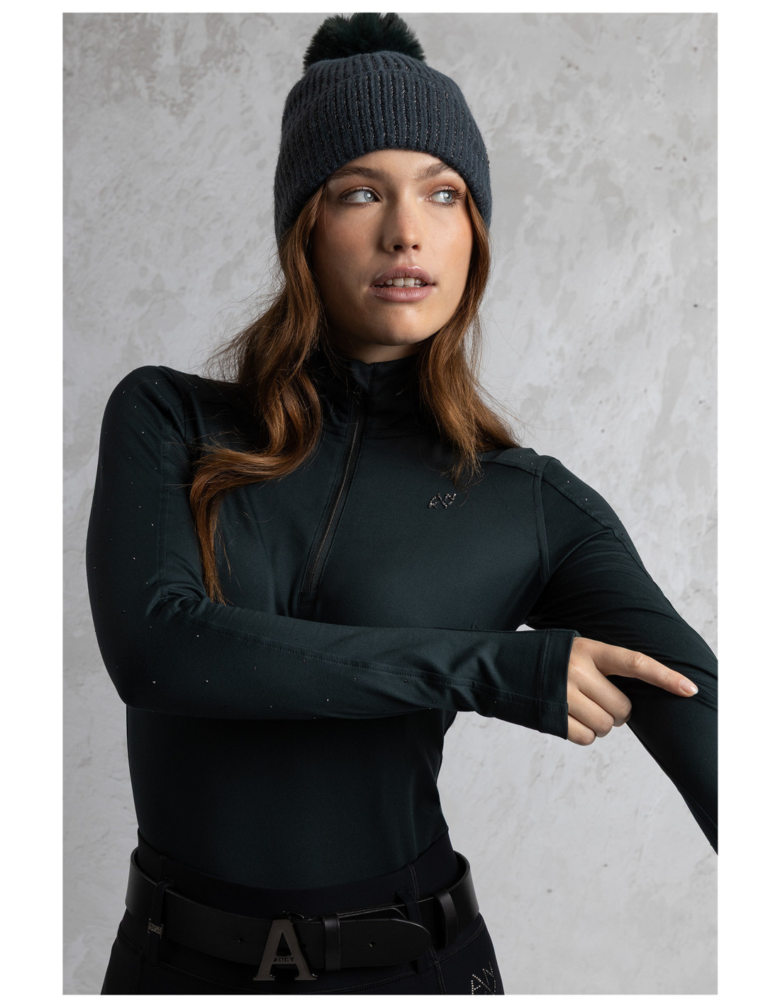 ANKY HALF ZIP PULLOVER FOREST RIVER