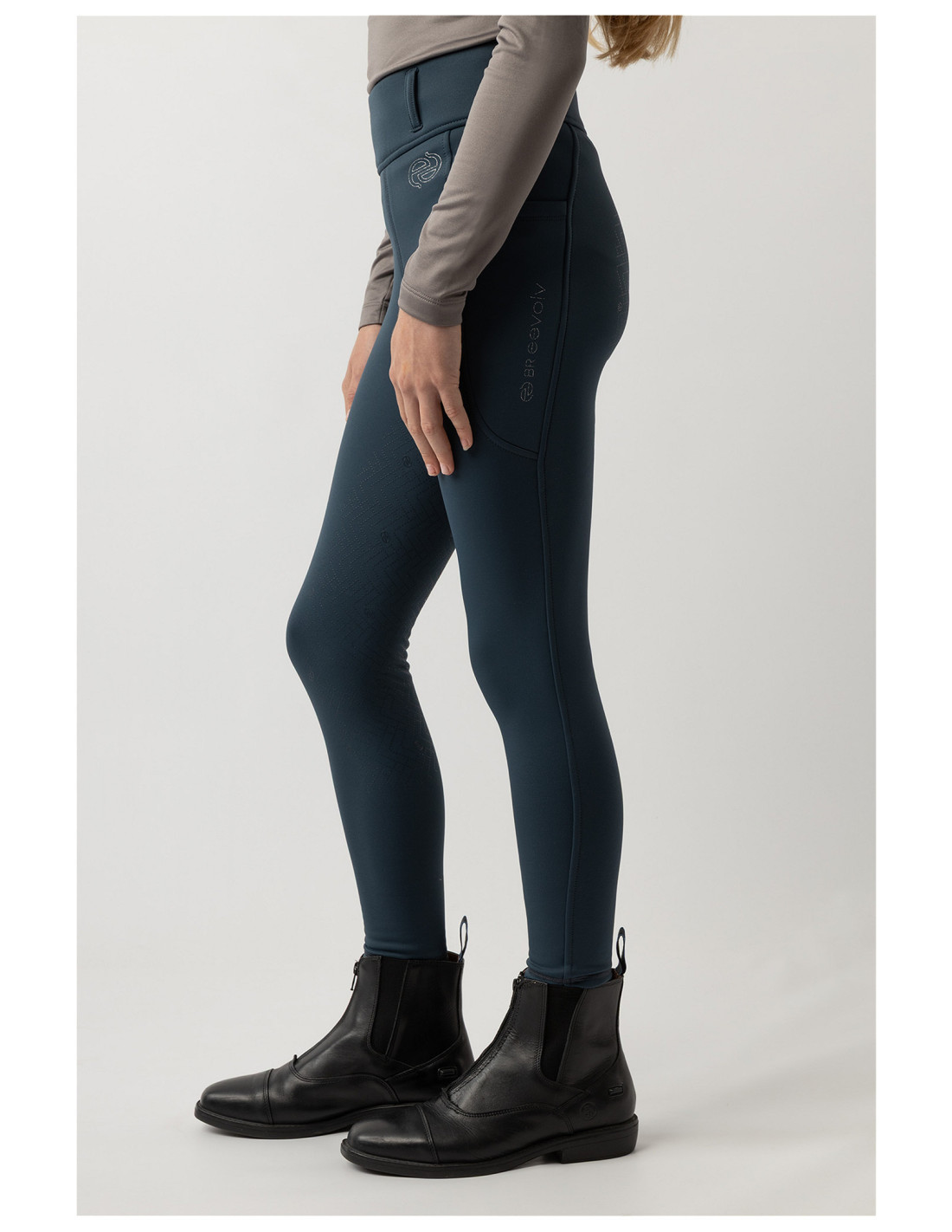 BR EEVOLV RIDING TIGHTS LOENA SILICONE SEAT KINDER STRATIFIELD SEA - Imagen 3