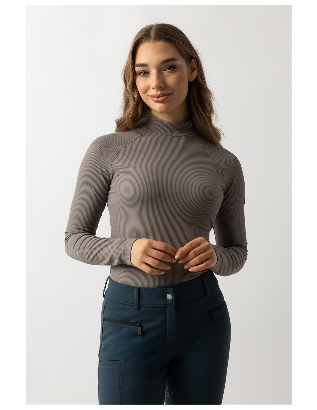 BR PULLOVER LIDDA LADIES RIB DAMES PYRITE XS
