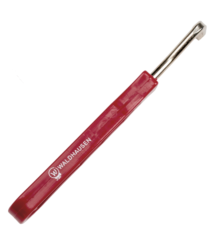 HOOF PICK WUTHOUT BRISTLES CHERRY RED